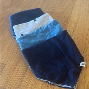 The Honest Company Blue Seascape Bandana Bibs